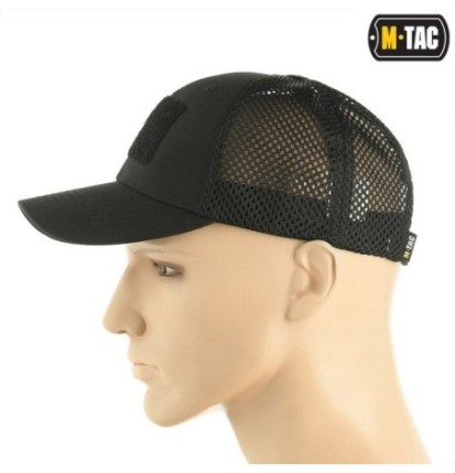 Šiltovka M-Tac Mesh Flex Ripstop Baseball Velcro - čierna, S/M