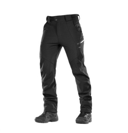 Nohavice M-Tac Soft Shell Winter - čierne, XS