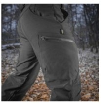 Nohavice M-Tac Soft Shell Winter - čierne, XS