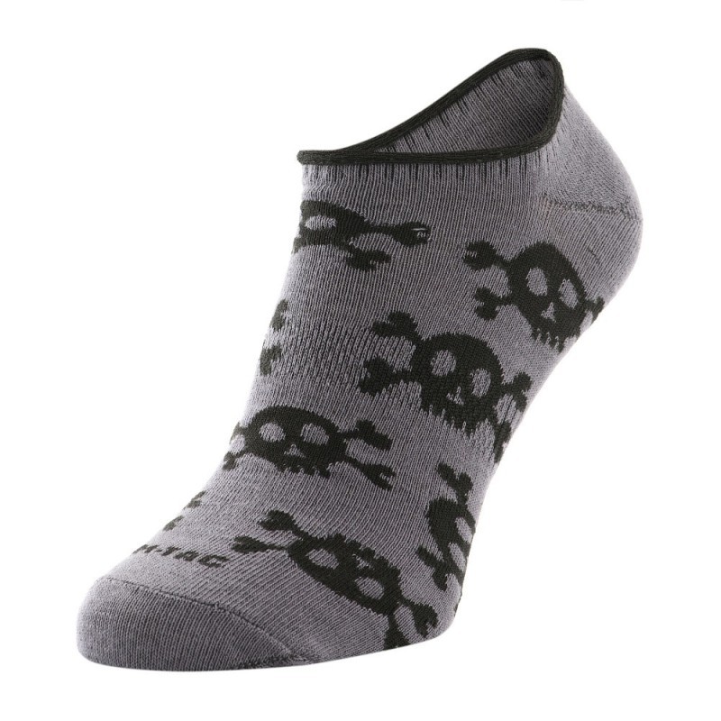 Ľahké letné ponožky M-Tac Pirate Skull Lower - sivé, 43-46