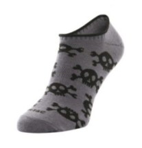 Ľahké letné ponožky M-Tac Pirate Skull Lower - sivé, 43-46