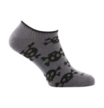 Ľahké letné ponožky M-Tac Pirate Skull Lower - sivé, 43-46