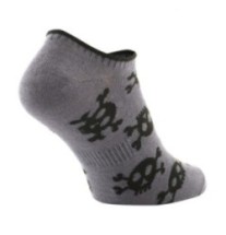 Ľahké letné ponožky M-Tac Pirate Skull Lower - sivé, 43-46