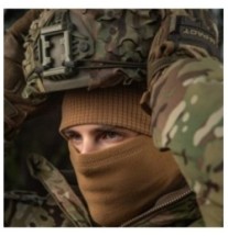 Čiapka zimná M-Tac Fleece Helmet Liner Rip-Stop - coyote, S