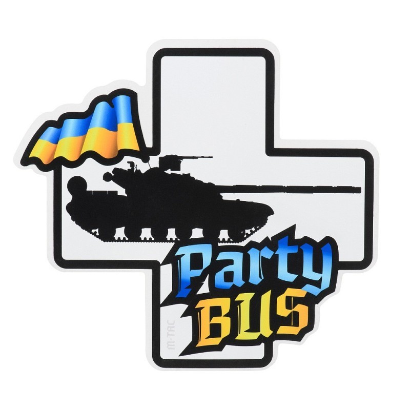 Samolepka M-Tac Party Bus Cross 13x13 cm - farebná Samolepka M-Tac Party Bus Cross 13x13 cm - farebná