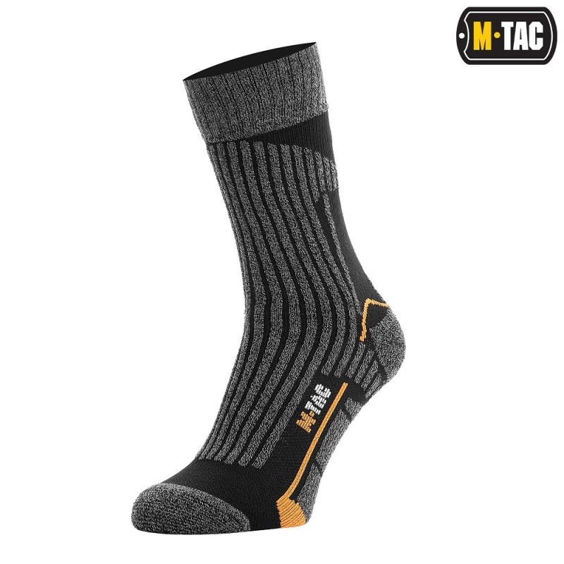 Ponožky M-Tac Coolmax 75 % - čierne-sivé, 43-46