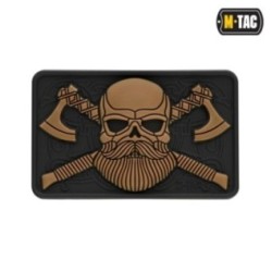 Nášivka M-Tac Bearded Skull 3D - coyote
