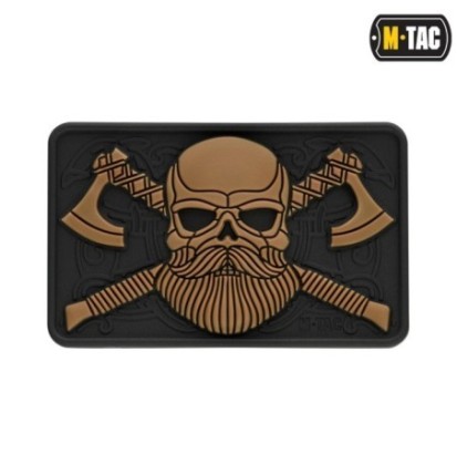 Nášivka M-Tac Bearded Skull 3D - coyote