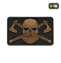 Nášivka M-Tac Bearded Skull 3D - coyote