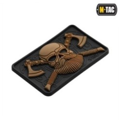 Nášivka M-Tac Bearded Skull 3D - coyote