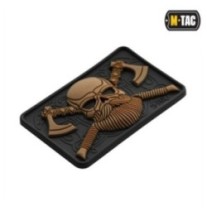 Nášivka M-Tac Bearded Skull 3D - coyote