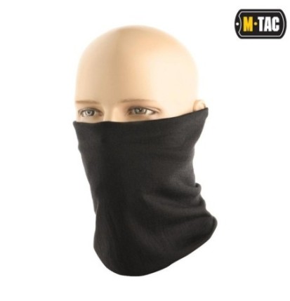 Nákrčník vlnený M-Tac Merino Wool - čierny