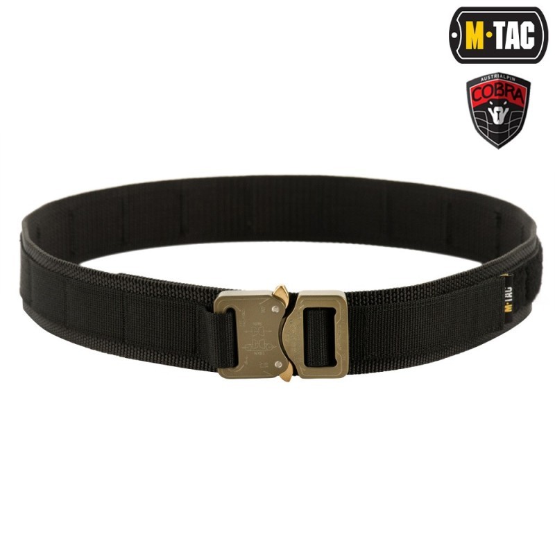 Taktický opasok M-Tac Cobra Buckle Tactical - čierny, XS/S