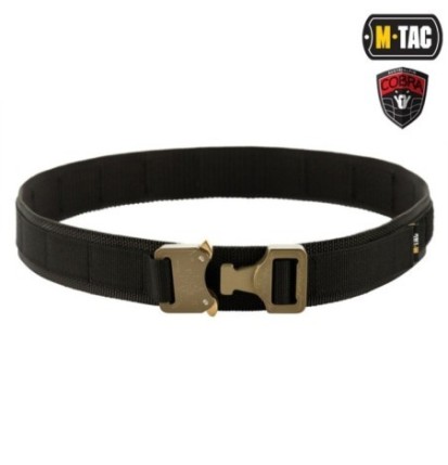 Taktický opasok M-Tac Cobra Buckle Tactical - čierny, XS/S
