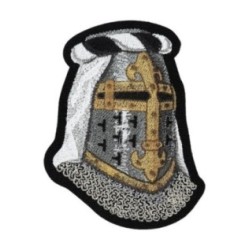 Nášivka M-Tac Topfhelm - strieborná