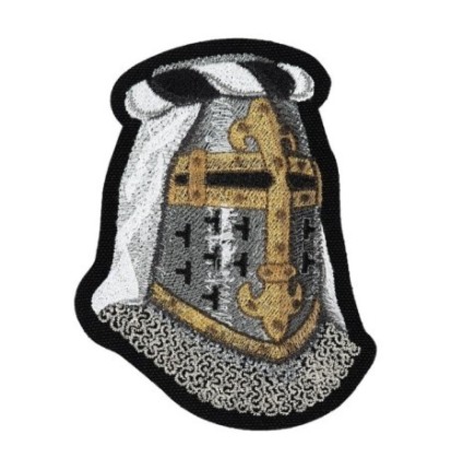 Nášivka M-Tac Topfhelm - strieborná