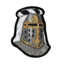 Nášivka M-Tac Topfhelm - strieborná