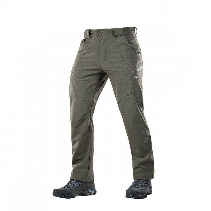 Nohavice M-Tac Soft Shell Winter - olivové, XS Nohavice M-Tac Soft Shell Winter - olivové, XS