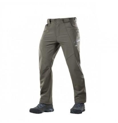 Nohavice M-Tac Soft Shell Winter - olivové, XS
