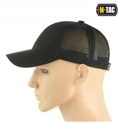 Šiltovka M-Tac Mesh Flex Ripstop Baseball - čierna, S/M