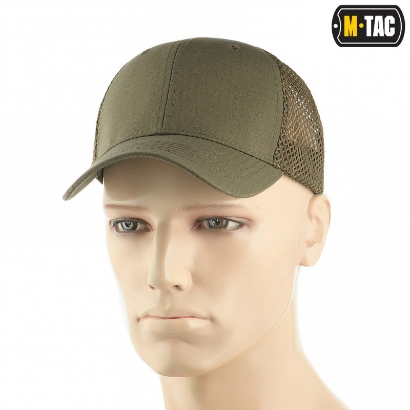 Šiltovka M-Tac Mesh Flex Ripstop Baseball - ranger green, S/M