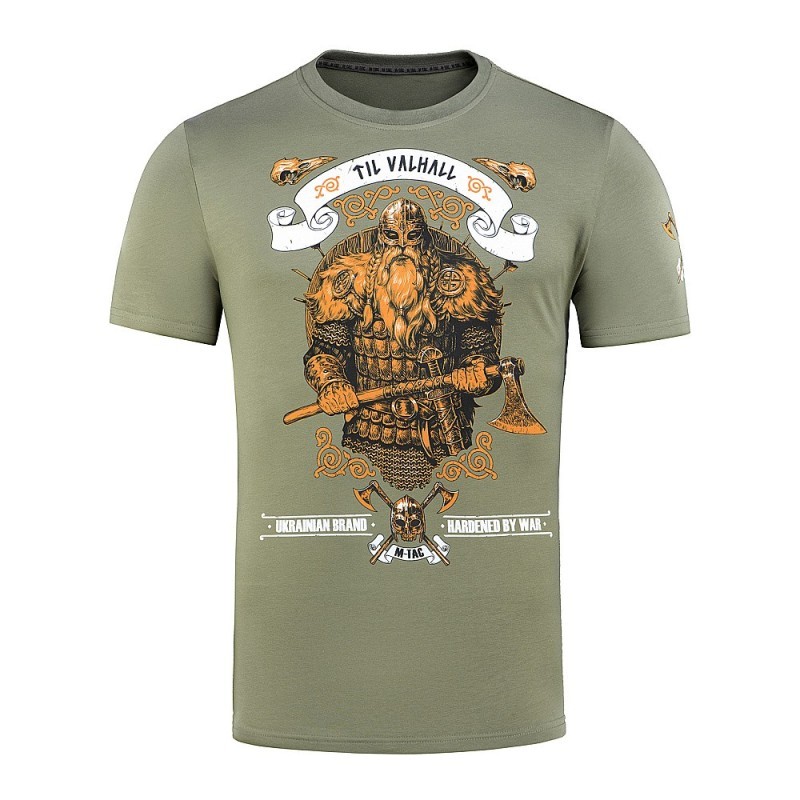 Tričko s potlačou M-Tac Viking - olivové, 3XL Tričko s potlačou M-Tac Viking - olivové, 3XL