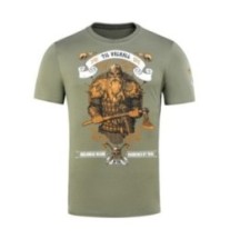 Tričko s potlačou M-Tac Viking - olivové, 3XL