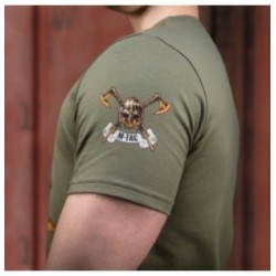 Tričko s potlačou M-Tac Viking - olivové, 3XL