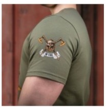 Tričko s potlačou M-Tac Viking - olivové, 3XL