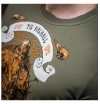 Tričko s potlačou M-Tac Viking - olivové, 3XL