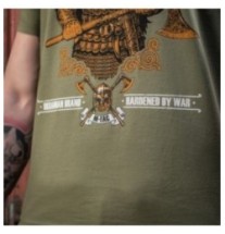 Tričko s potlačou M-Tac Viking - olivové, 3XL