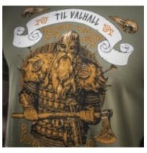 Tričko s potlačou M-Tac Viking - olivové, 3XL
