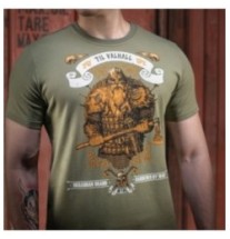 Tričko s potlačou M-Tac Viking - olivové, 3XL