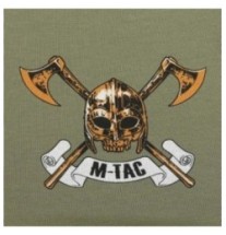 Tričko s potlačou M-Tac Viking - olivové, 3XL