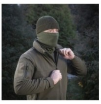 Nákrčník M-Tac Scarf Polartec - tmavo olivový, S/M