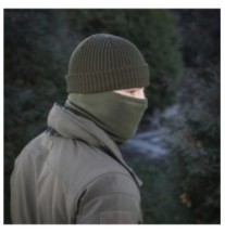 Nákrčník M-Tac Scarf Polartec - tmavo olivový, S/M