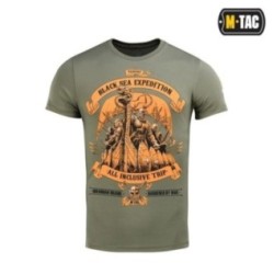 Tričko s potlačou M-Tac Black Sea Expedition - olivové, XXL