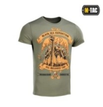 Tričko s potlačou M-Tac Black Sea Expedition - olivové, XXL