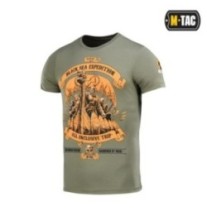 Tričko s potlačou M-Tac Black Sea Expedition - olivové, XXL