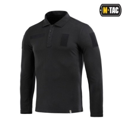 Taktická polokošeľa M-Tac Long Polo 65/35 - čierna, S