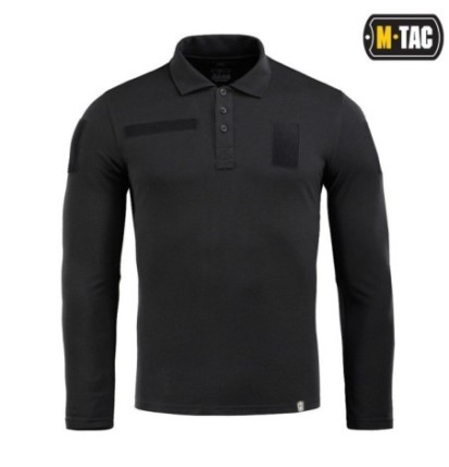 Taktická polokošeľa M-Tac Long Polo 65/35 - čierna, S