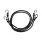 Gumicuk M-Tac Elastic Cord 2 ks - čierny