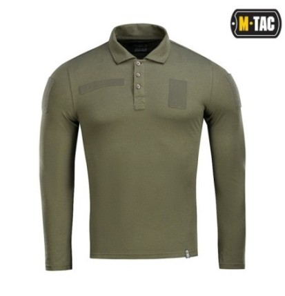 Taktická polokošeľa M-Tac Long Polo 65/35 - olivová, XS