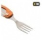 Jedálenská sada M-Tac Folding Cutlery Set - strieborná-oranžová Jedálenská sada M-Tac Folding Cutlery Set - strieborná-oranžová