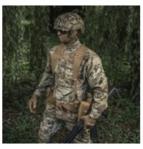 Ramenné popruhy M-Tac Shoulder Belt Straps Laser Cut - coyote, Long