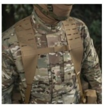 Ramenné popruhy M-Tac Shoulder Belt Straps Laser Cut - coyote, Long
