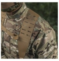 Ramenné popruhy M-Tac Shoulder Belt Straps Laser Cut - coyote, Long