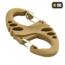 Karabína dvojitá taktická M-Tac S-Hook - coyote