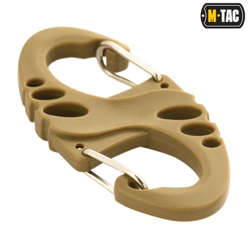 Karabína dvojitá taktická M-Tac S-Hook - coyote