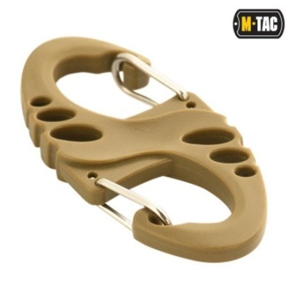 Karabína dvojitá taktická M-Tac S-Hook - coyote